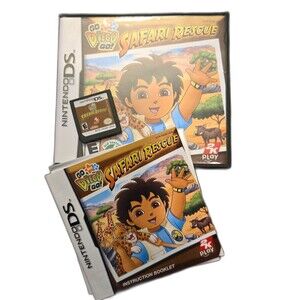 Go, Diego, Go! Safari Rescue – Nintendo DS 3DS Game Complete In Box (CIB)
